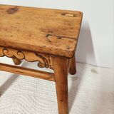 Small rustic old wooden stool