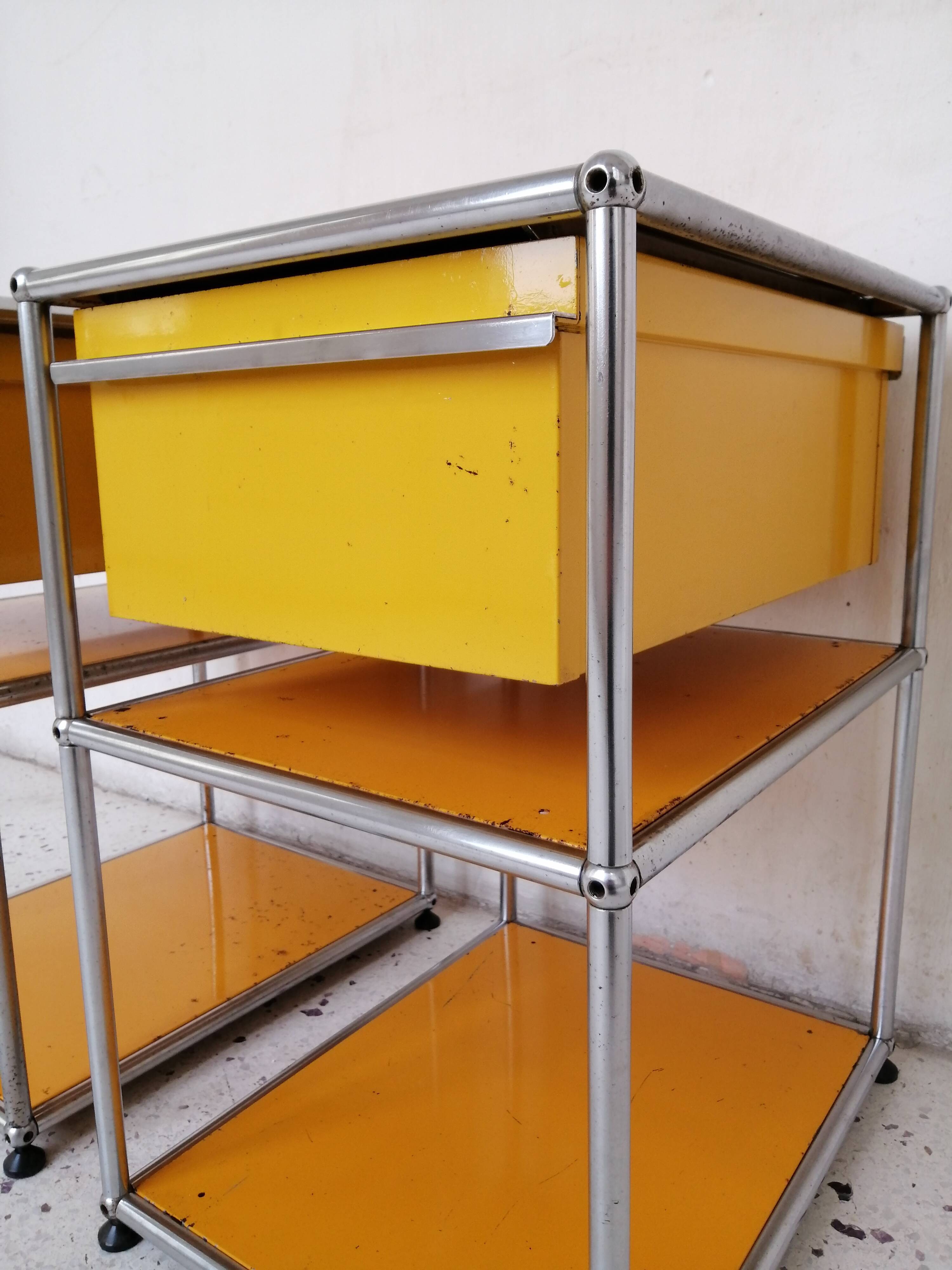 Pair of USM Haller bedside