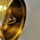 Small golden Danish hanging lamp in metal and brass.