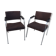 Paire de fauteuils conférence vintage