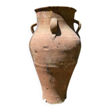 Ancient terracotta pottery jar