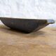 Swedish folk art, large unique blue farmer's bowl from the 19th century.