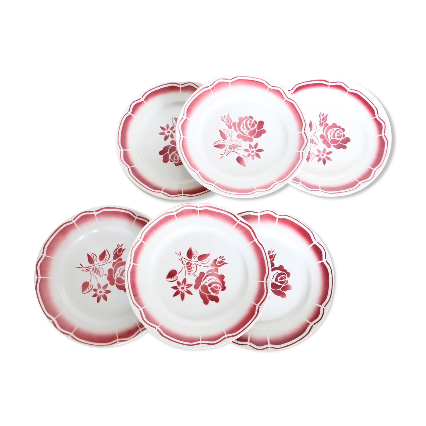 6 Flat Plates Badonviller