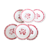 6 assiettes plates Badonviller