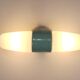 Wilhelm Wagenfeld Bauhaus Turquoise Double Sconce Wall Light, Germany, 1950