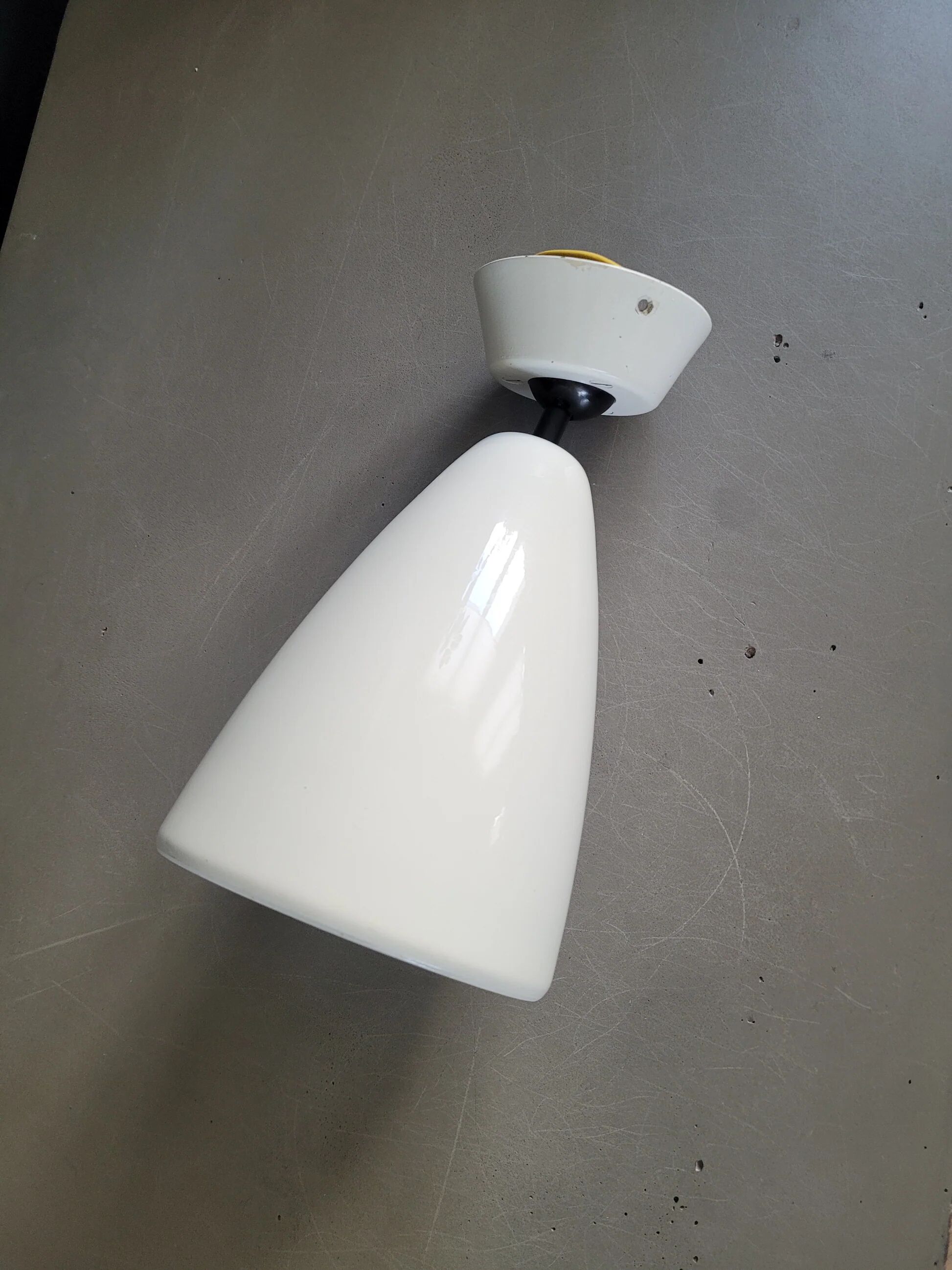 Applique articulée vintage en métal laqué douille céramique - Réf 849