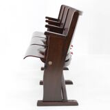 1970s 3-Seater Cinema Bench by TON, Czechoslovakia