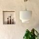Vintage opaline pendant light