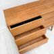 1950s vintage minimalist German walnut chest of drawers