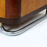 Vintage Bauhaus Chromed Tubular Steel Wardrobe by Hynek Gottwald, 1930s