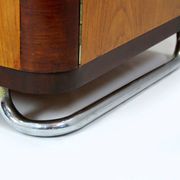 Vintage Bauhaus Chromed Tubular Steel Wardrobe by Hynek Gottwald, 1930s