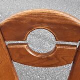 Brutalist mountain chalet decor chairs set of 2