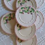 Set of 8 Francesco Guarino slip plates