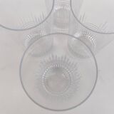 4 verres en cristal de baccarat, modèle Nancy.