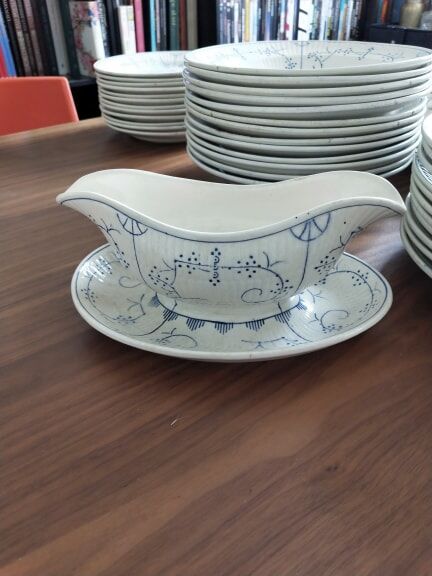 Copenhagen Boch la Louvière earthenware dishware service