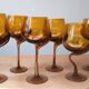 Verres à pieds design vintage