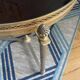 Small gold side table