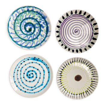 Assiettes plates en faïence paola navone