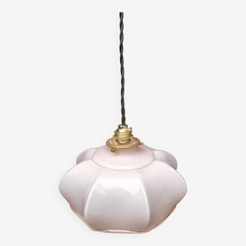 Pink opaline pendant light