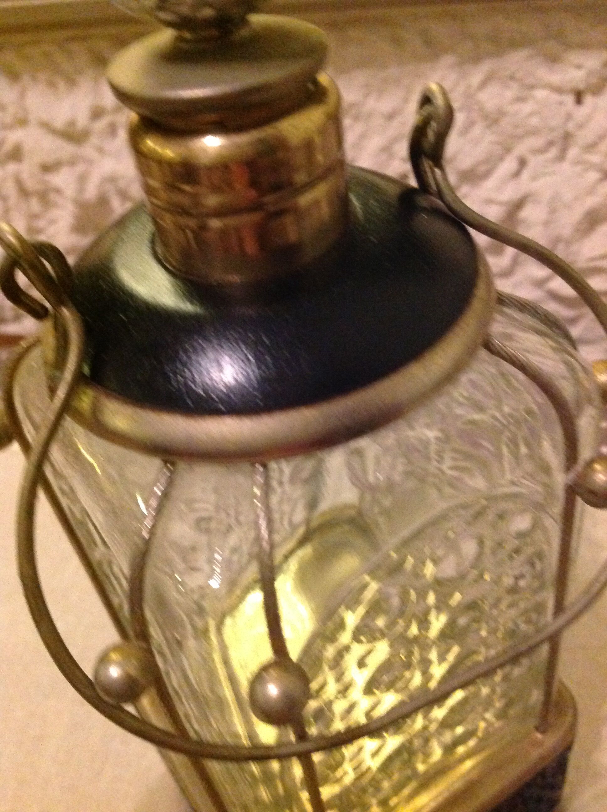 60s vintage cut glass decanter