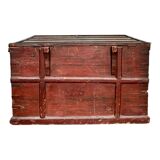 Afghan dowry chest in painted wood