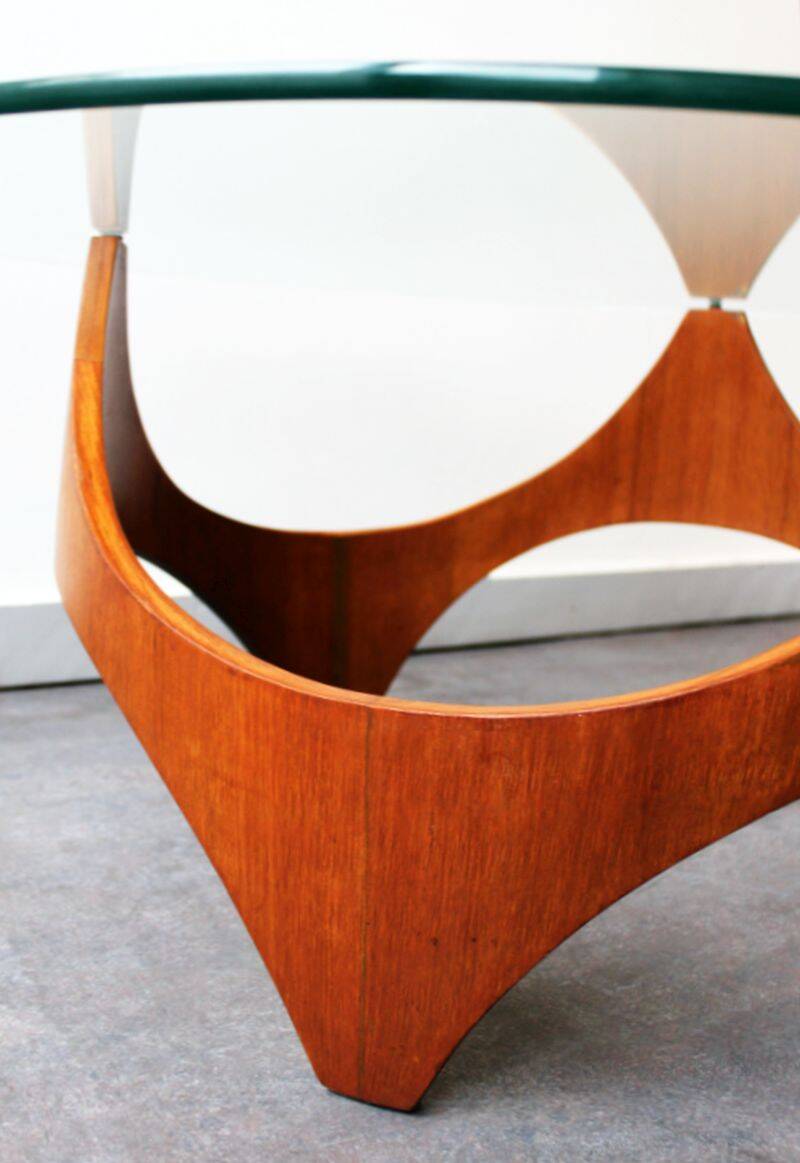 Modernist Coffee Table attributed to HP Glass, USA, 1960s