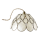 Mother-of-pearl petal pendant lamp