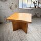 Square modernist table made of solid pine from the 1950s.