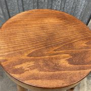 Tabouret en bois de hêtre vintage style Baumann