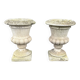 Pair of Médicis garden vases in reconstituted stone – Superb patio