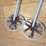 Pair of vintage ski poles L=129cm