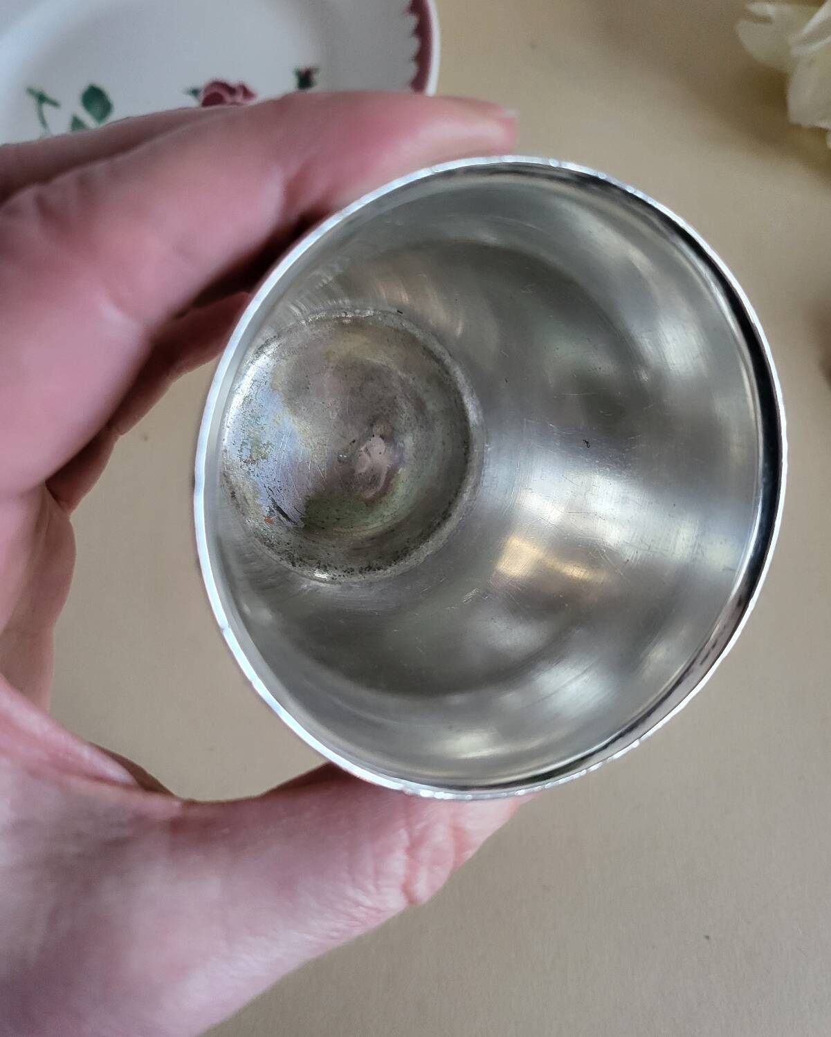 Silver-plated metal timbale BOULENGER