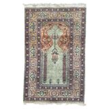 Vintage Kayseri carpet in Turkish silk 140x90cm