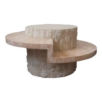 Table basse ronde en pierre Macton par Magnussen Ponte