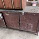 Series of 4 wooden chairs and cannage