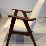 Scandinavian Teak Armchair designed by Louis Van Teeffelen circa 1960