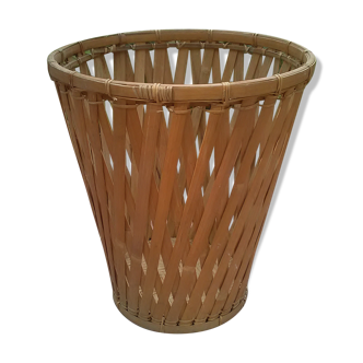 Corbeille à papier en bambou