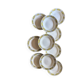 Set of 10 vintage deep plates, Monico models by Digoin/Sarregue.