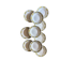 Set of 10 vintage deep plates, Monico models by Digoin/Sarregue.