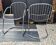 Duo de chaises filaires space age