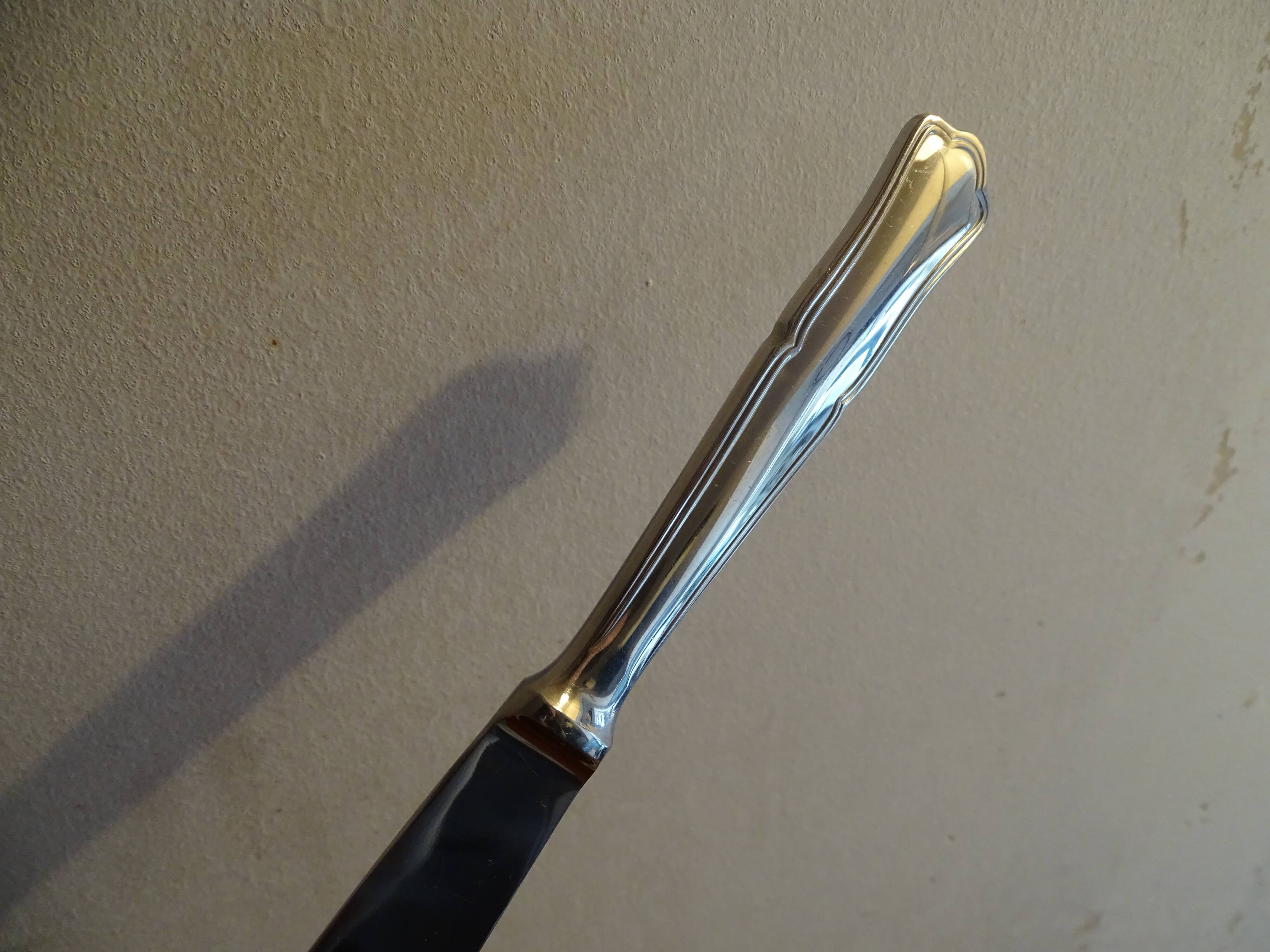 12 couteaux  forgés inox massif  vintage en écrin