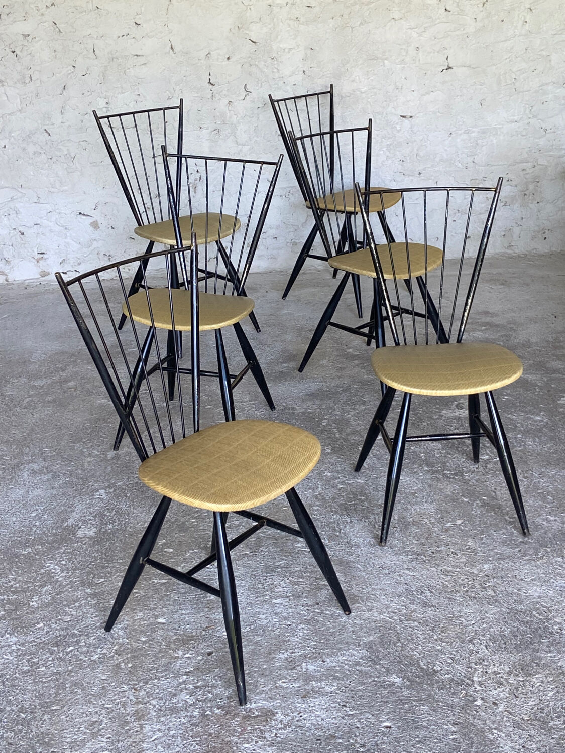 Set of six chairs 50s