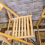 Set de 4 chaises pliantes dépareillées vintage