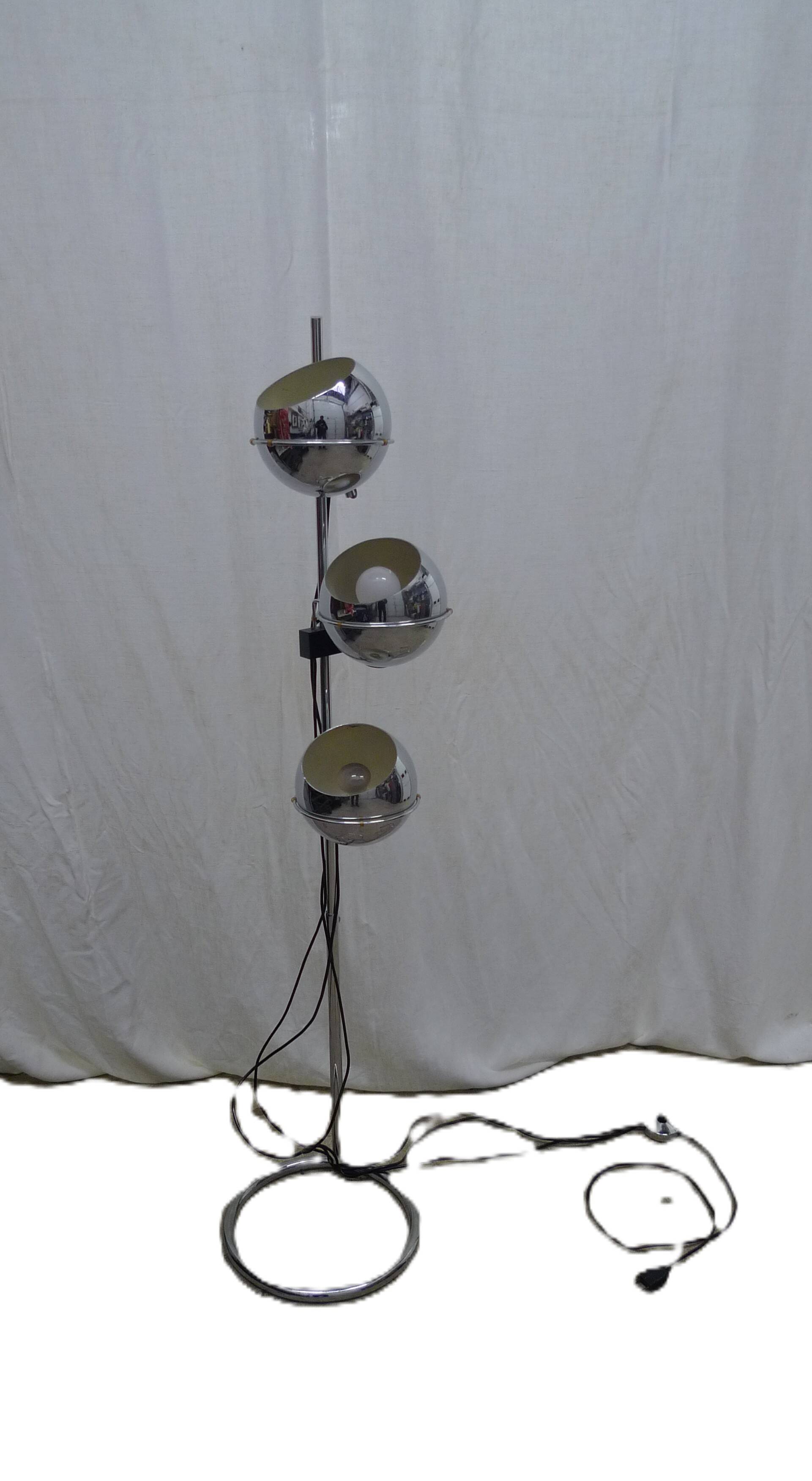 Reggiani vintage eye-ball floor lamp