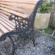 Cast-iron garden bench
