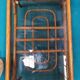 Rattan coffee table and smoked glass, 70s