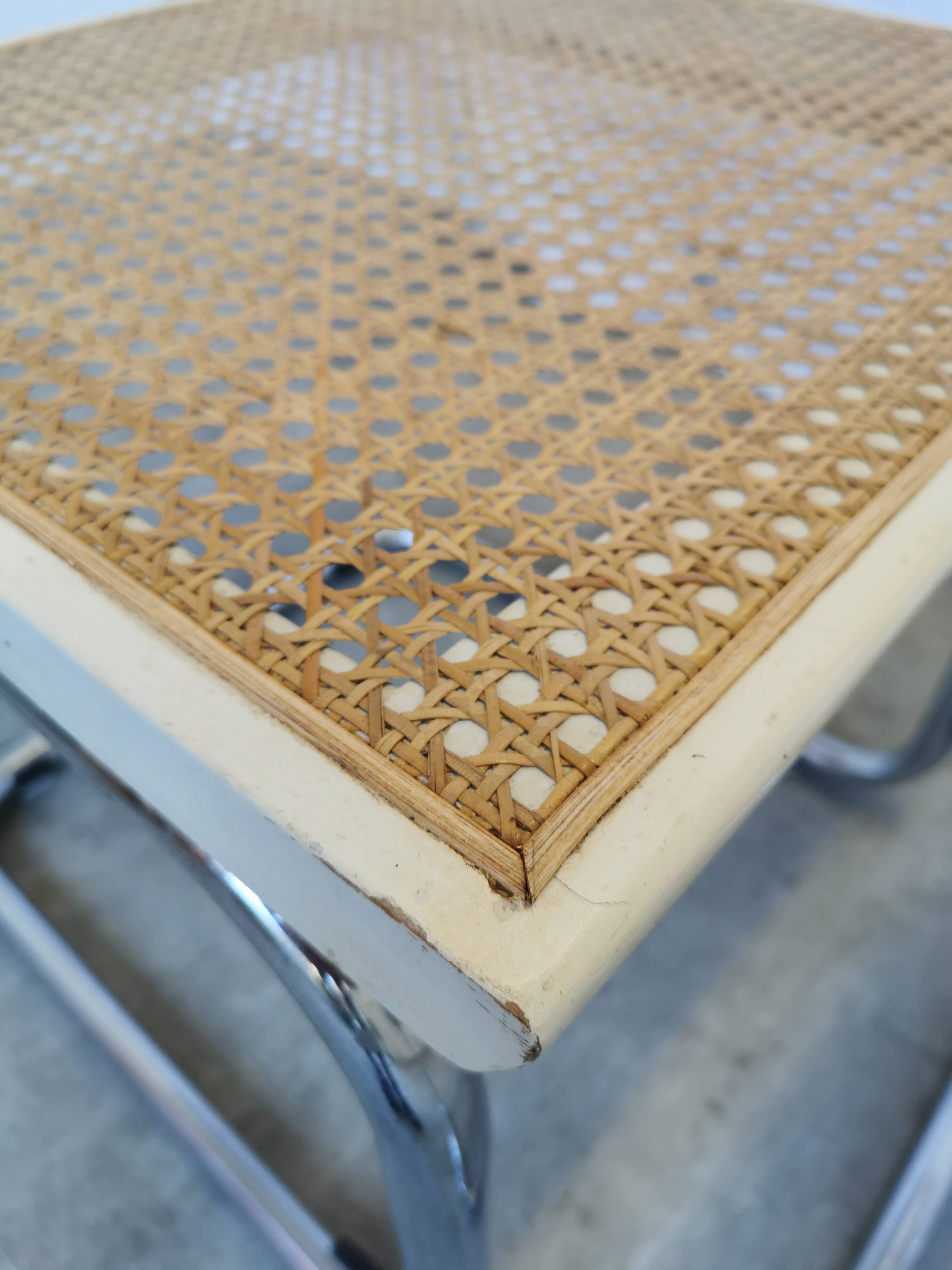 Ensemble de 2 chaises Cesca vintage de Marcel Breuer : chaises de salle à manger en osier style Mid-Century Modern