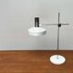 Mid-Century Modern German Minimalist White and Chrome Table Lamp from Kaiser Leuchten, 1960s