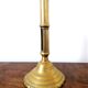 Brass push candle holder, nineteenth century