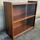 Glass bookcase, glass floor shelves by FD Rozaffy, 1960s